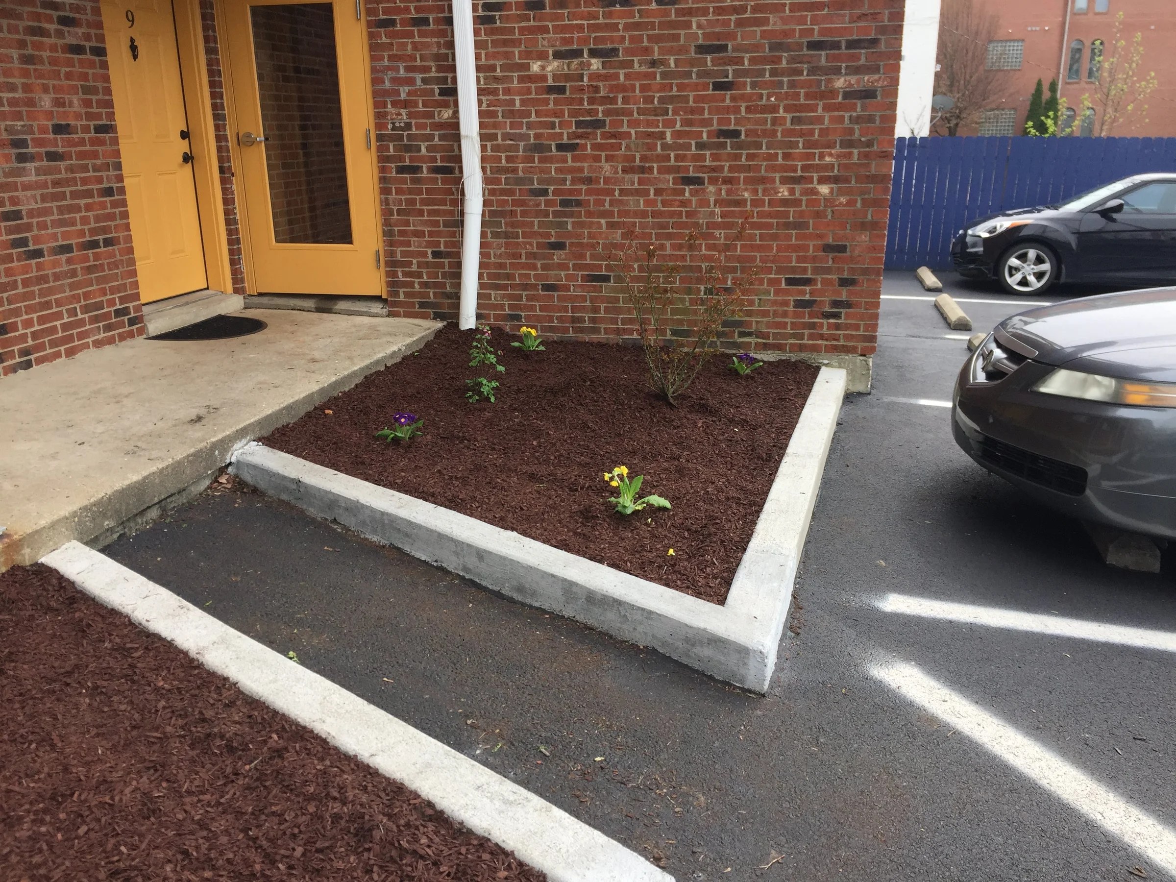 A fresh start for the flower beds.